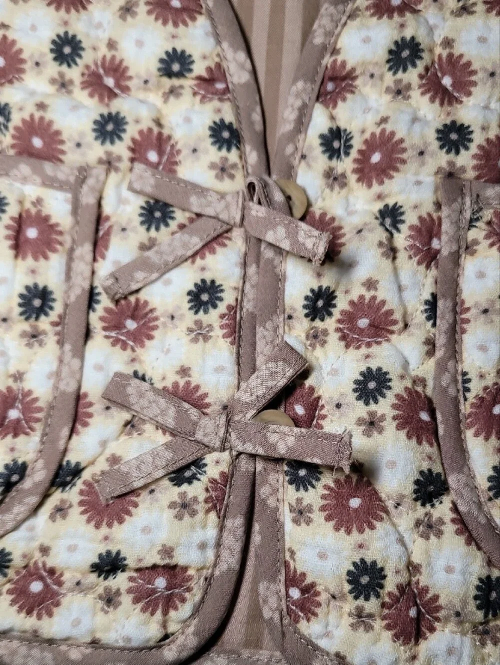 Primark Beige Striped Lined Kids Jacket
